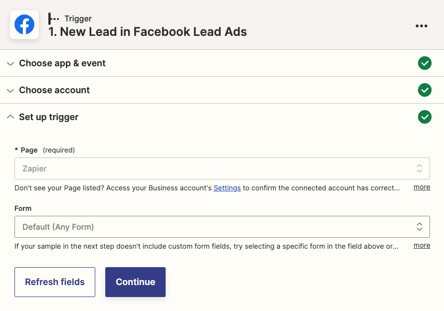 zapier's tweet photo. Create custom @pipedrive deals for new Facebook Lead Ads leads ⤵️
→ New lead in Facebook Lead Ads (choose page + specific forms)
→ Tell Zap custom deal details
→ Create a deal in Pipedrive
Can't wait to see those V Day deals! 🥰
#ZapTips https://t.co/z1c9Bmg8or