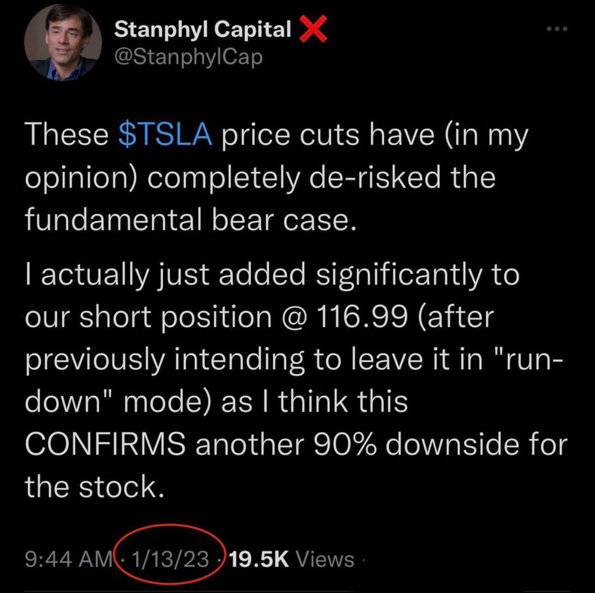 How did that trade work out Mark?