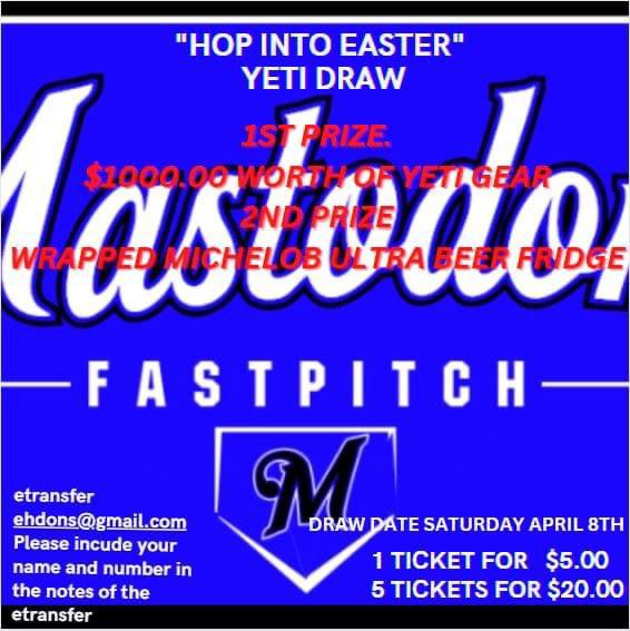IntMastodons's tweet photo. This is such a great prize with the added bonus of helping our program represent Nova Scotia at the Canadian Fastpitch Championship in Surrey, BC. https://t.co/BL4wOWubUJ
