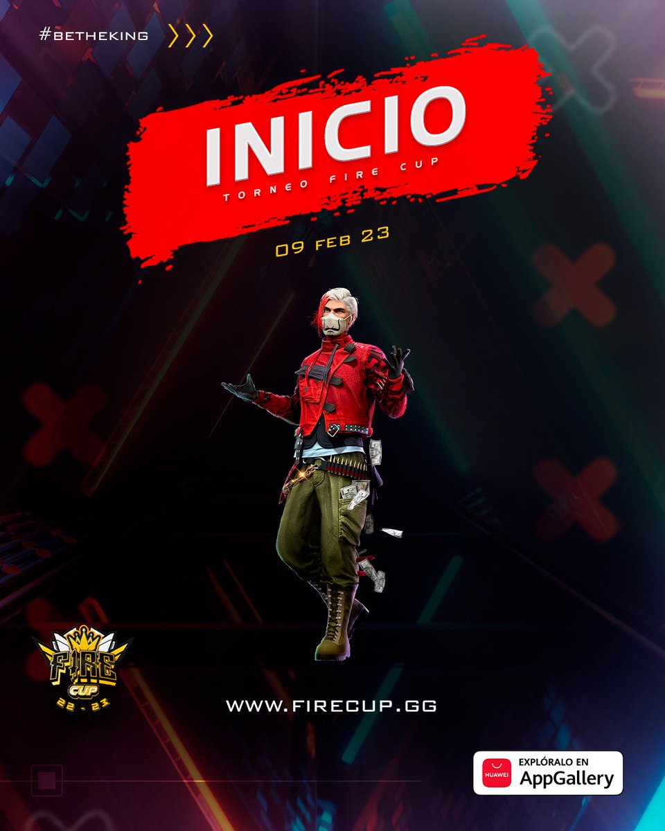 Hoy inicia la segunda edición de la #FIRECUP 🏆🚀

Sigue las transmisiones en vivo y gana diamantes 💎 GRATIS 

🗓️ Del 9 al 17 de febrero
⏰ 8:00pm hora 🇨🇴 

➡️ Twitch.tv/egesportsco