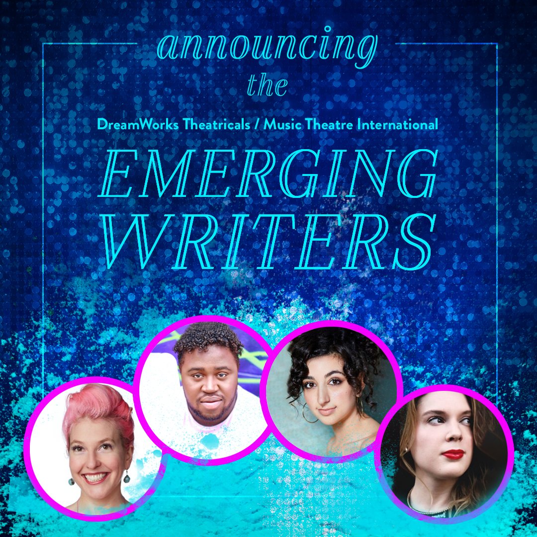 mtishows's tweet photo. DreamWorks Theatricals &amp; MTI are thrilled to announce our selected Emerging Writers: Krista Knight, Joriah Kwamé, Veronica Mansour, and Kate Thomas. We cannot wait to see the amazing work they create! Learn about them here: https://t.co/MYAZg290UO https://t.co/6dbaRHlxAX