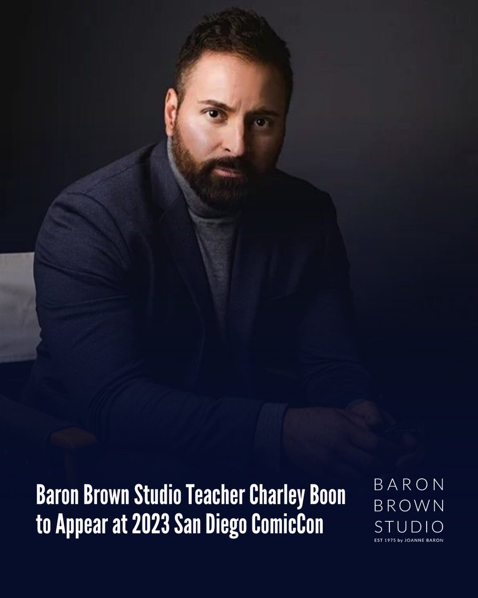 Congratulations to our very own @charleyboon_official 👏🏼👏🏼👏🏼 #comiccon2023 #thebaronbrownstudio #baronbrown #enrollingnow #acting #actorslife #actress #movies #film #tv #television #craft #createyourcareerthroughcraft #sanfordmeisner #losangeles #playhousewest #dramaschool