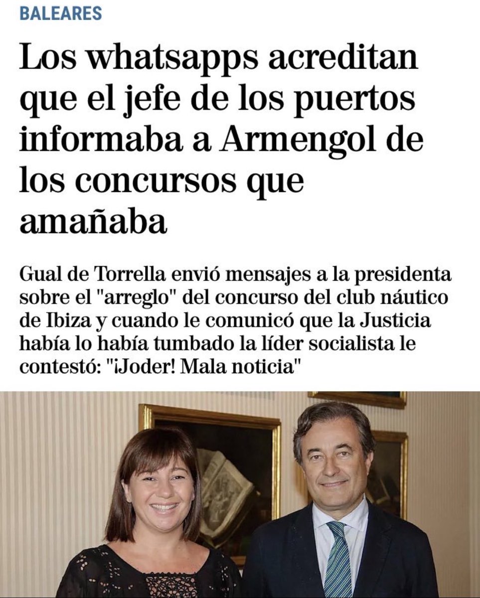 ppbalears's tweet photo. @psibpsoe @MargaProhens Segur que és qui ha de donar explicacions? 🤔 https://t.co/bffMd0HN2K