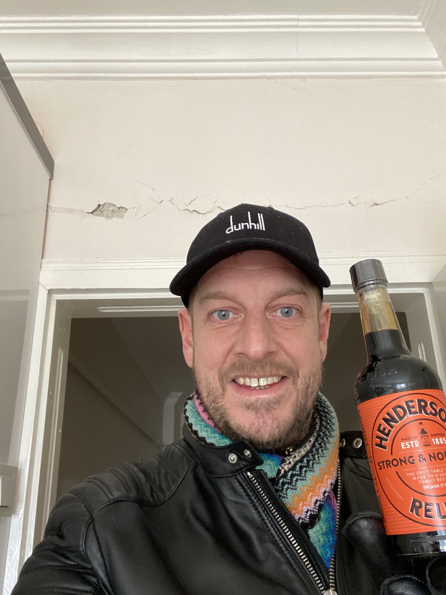 TomSmithT3K's tweet photo. @HendoRelish This bottle of Henderson’s Relish made it to Eastern Turkey 2 weeks ago. All alone, it survived multiple Earthquakes. Today we completed operation Hendo’s and rescued it from the wrecked apartment we evacuated. #Sheffield #MissionHendos #Luckytobealive #Hendersons https://t.co/HHnltxzUa9