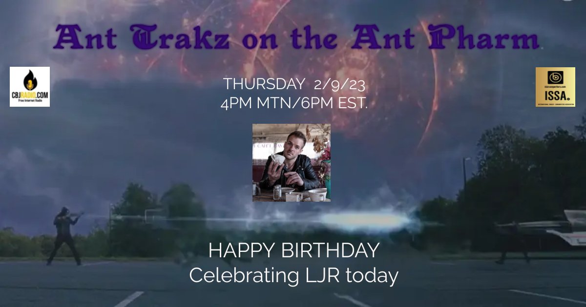It's celebration time on Ant Trakz on the Ant Pharm tonight. Happy birthday <a href="/lukejroberts/">LJR</a> All songs all Luke. (except for 2) lol
Join me in the chat tonight as we celebrate his birthday!
4pm Mtn/6pm Est. right here on cbjradio.com.
