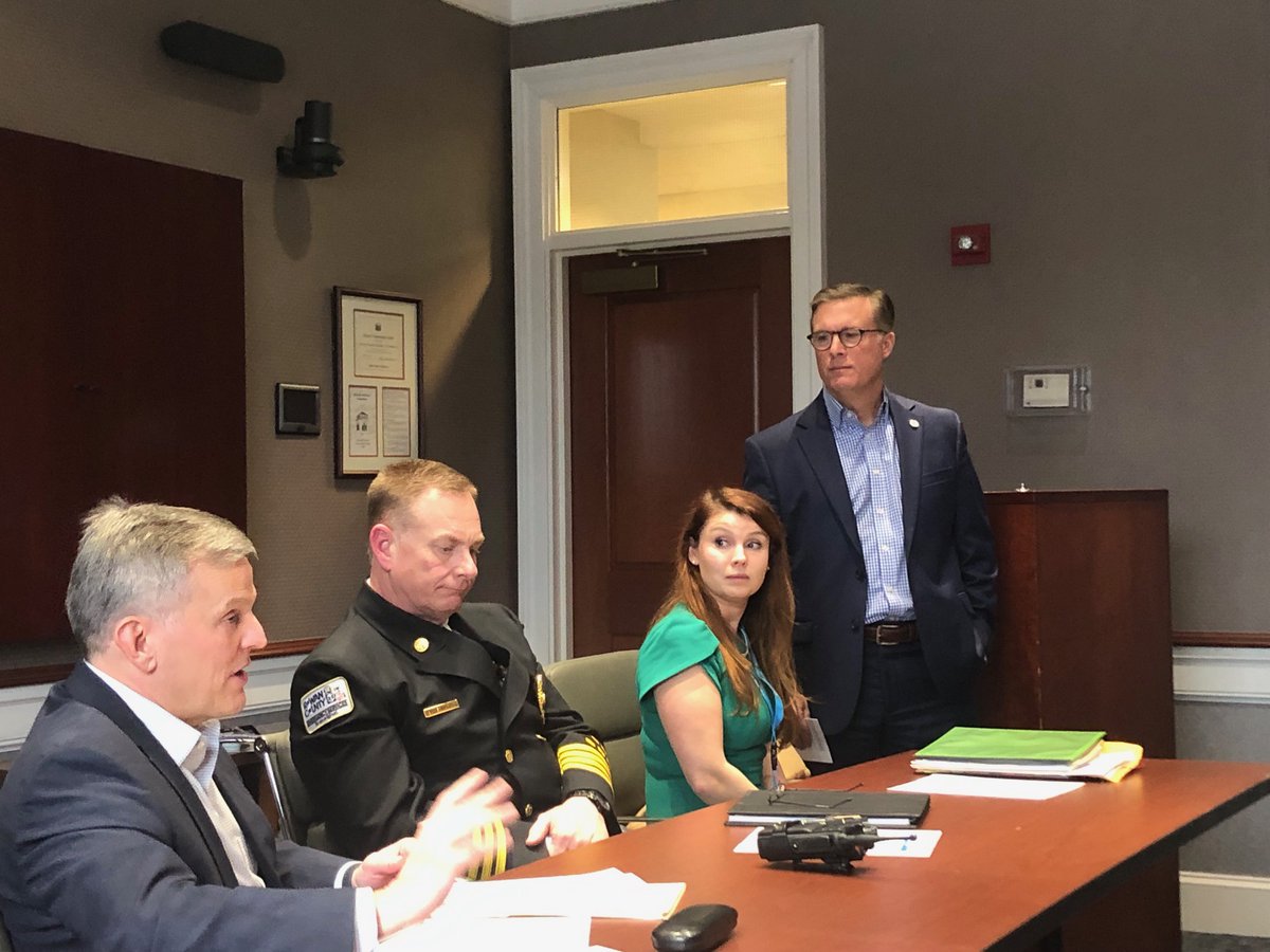 Attorney General Josh Stein met with EMS Chief Edwards, Health Director Alyssa Harris, and BOC Chairman Greg Edds to highlight efforts to fight the opioid epidemic and discuss more than $15M directed to #rowancountync in settlement funds.