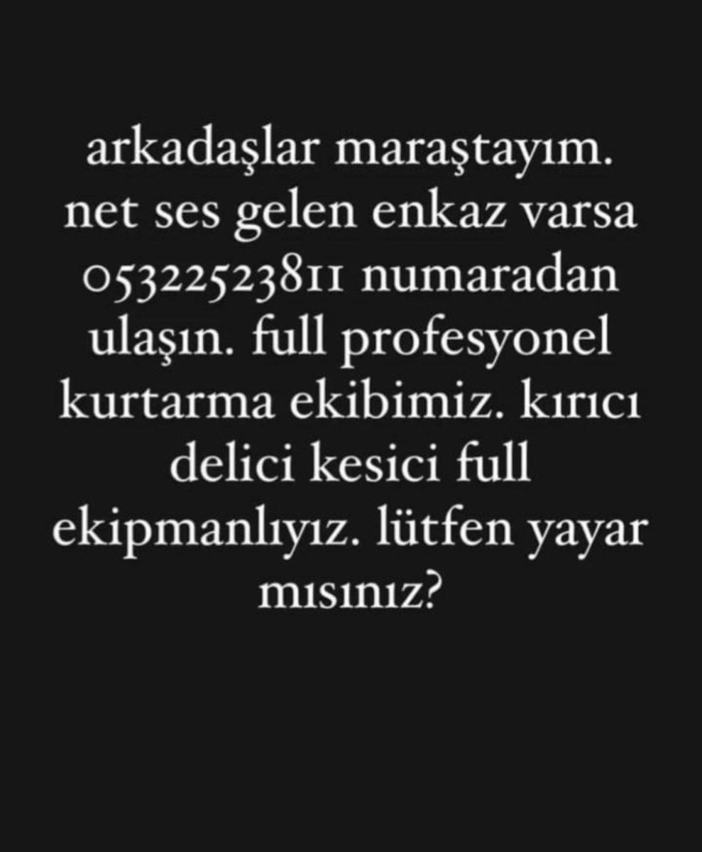 Güvenilir bir hekim arkadaşımın paylaşımı. #deprem #maraş #kahramanmarasdepremi <a href="/ProfDemirtas/">Özgür Demirtaş</a> <a href="/haluklevent/">Haluk Levent ( Ahbap Ekibi )</a> <a href="/BabalaTv/">BaBaLa TV</a>