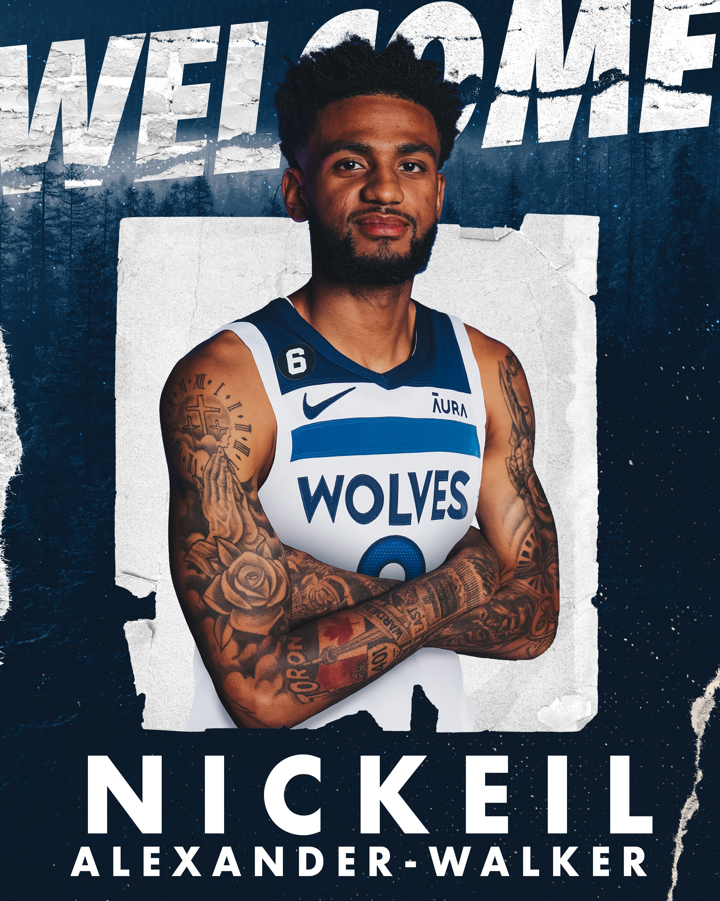 Nickeil Alexander-Walker 9 Minnesota Timberwolves basketball
