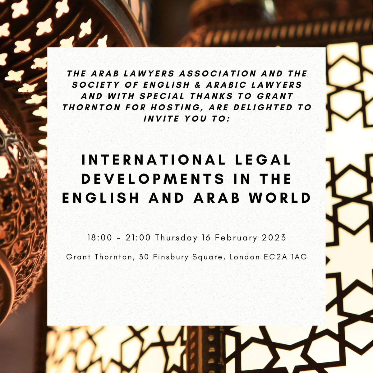 One week to go until the International Legal Developments in the English and Arab World seminar in London! Book your free tickets here: docs.google.com/forms/d/e/1FAI…