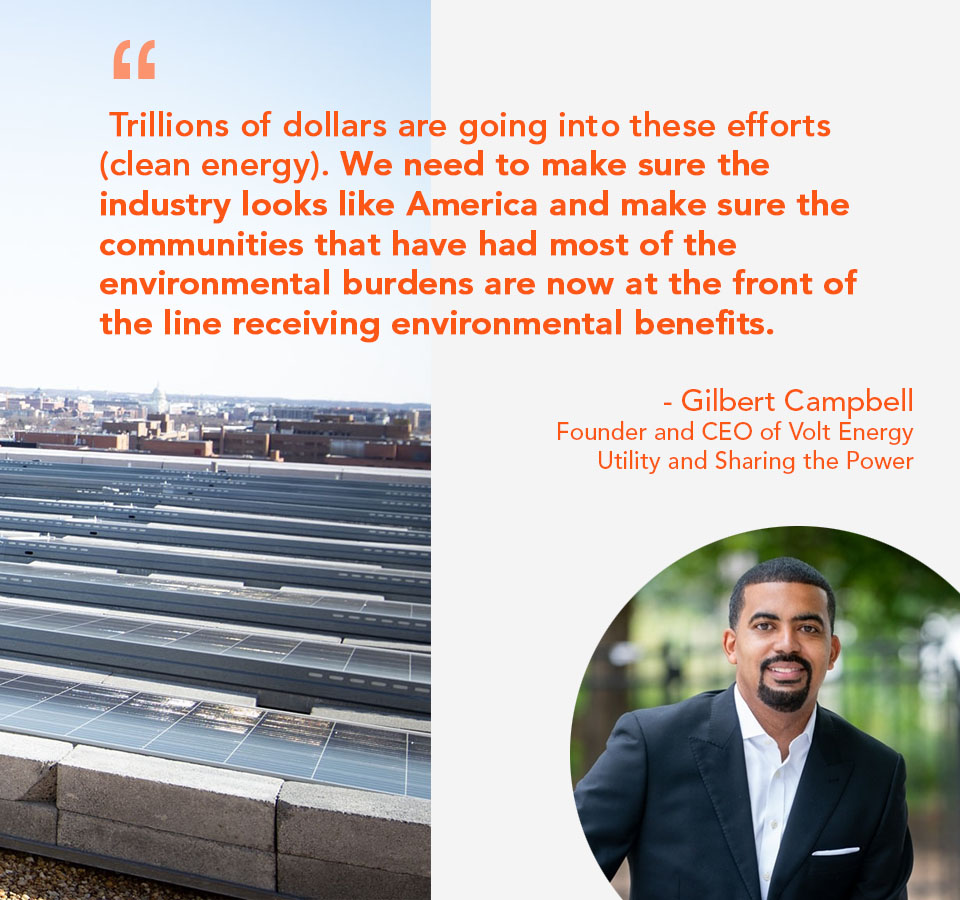 ProjectTsehigh's tweet photo. The #cleanenergy industry is growing and Gilbert Campbell wants to make sure that those who are impacted by environmental pollution gets to benefit from clean energy development. https://t.co/ufm3A7OTip @VoltUtility #solarpower #BlackHistoryMonth #EnvironmentalJustice https://t.co/LWykJW1N6n