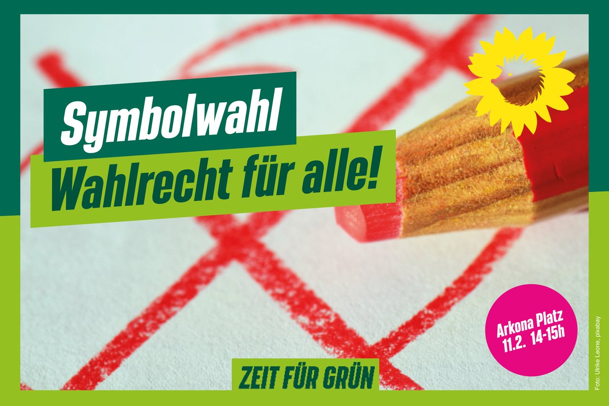 GrueneMitteEU's tweet photo. Die AG Europa organisiert im Rahmen der Aktion “Wahlrecht für Alle” beim Wahlkampffinale der @gruenemitte eine Symbolwahl um darauf aufmerksam zu machen, das 1,3M Menschen in Berlin nicht wählen dürfen, obwohl sie hier leben. #votingrightsforall #wahlrechtfüralle https://t.co/aNwrhMTw5t