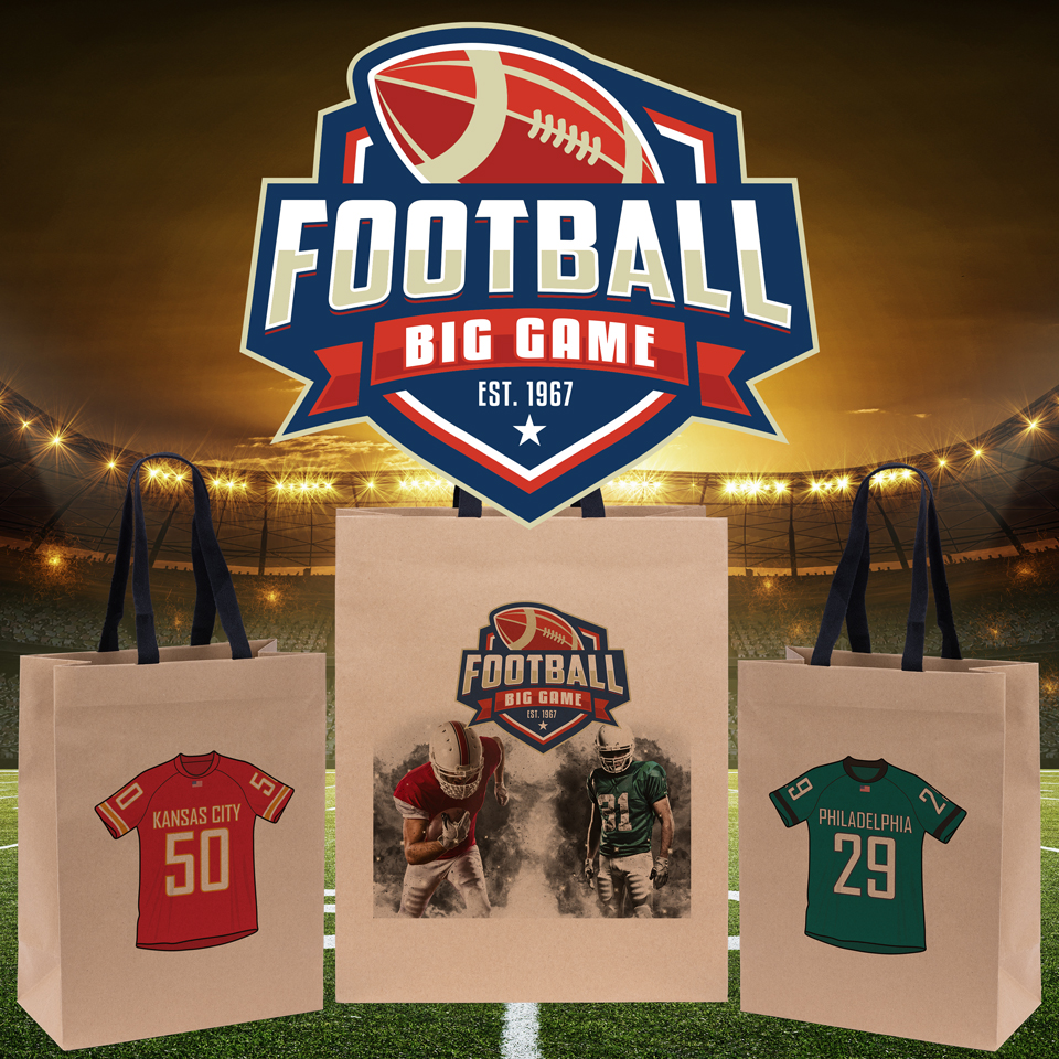 Super Bowl LVII is just around the corner, and our very own sales rep—and Chiefs Super Fan—Lisa Surber can’t wait! We have bags to fit any of your game-day promotion needs, including our NEW Cotton Twill-Handle Eco Eurototes. Who are you rooting for this Sunday?