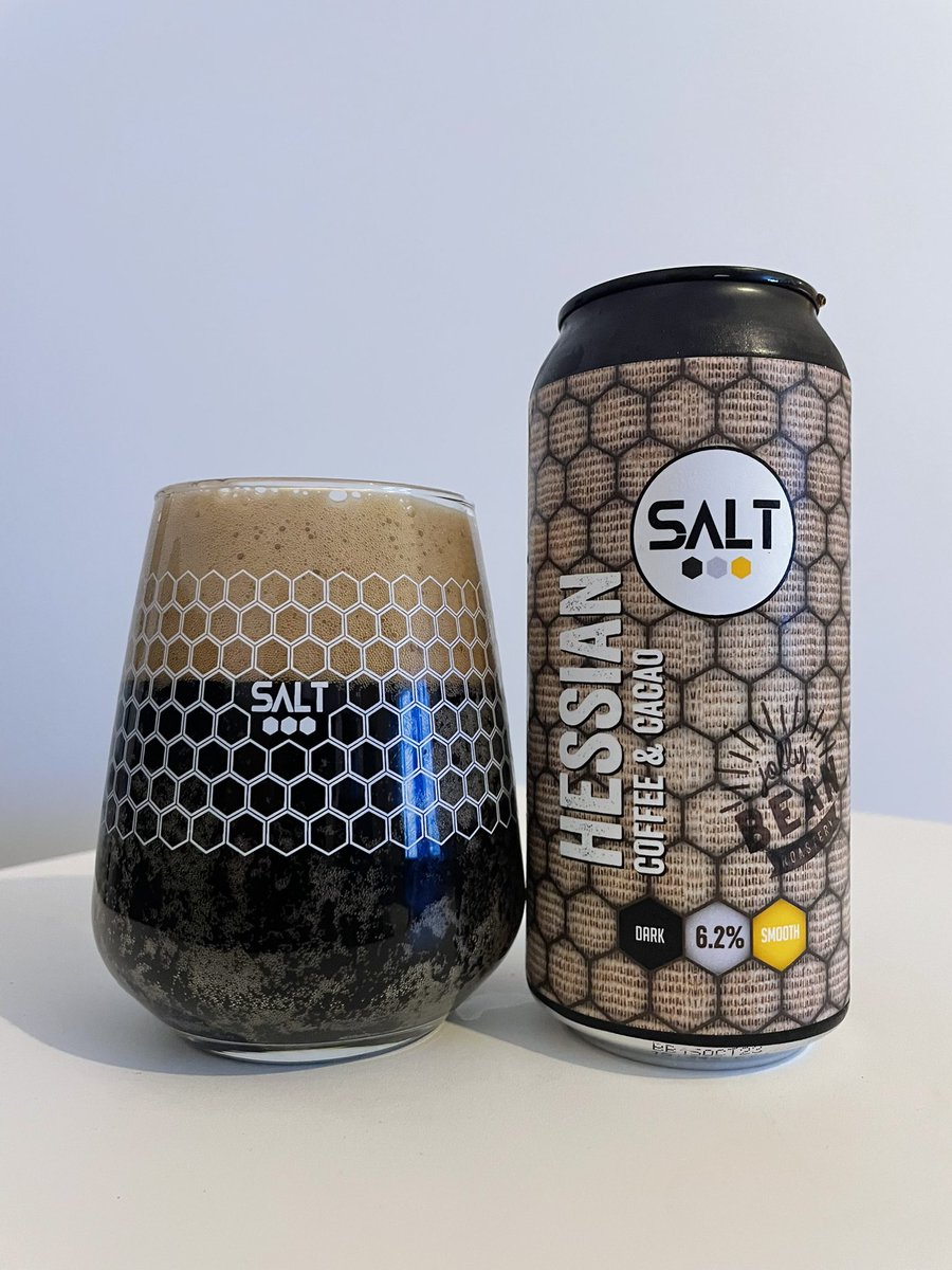 CitraAssDown's tweet image. Delicious @SaltBeerFactory Hessian Coffee &amp;amp; Cacao Stout. #ProperGlassware