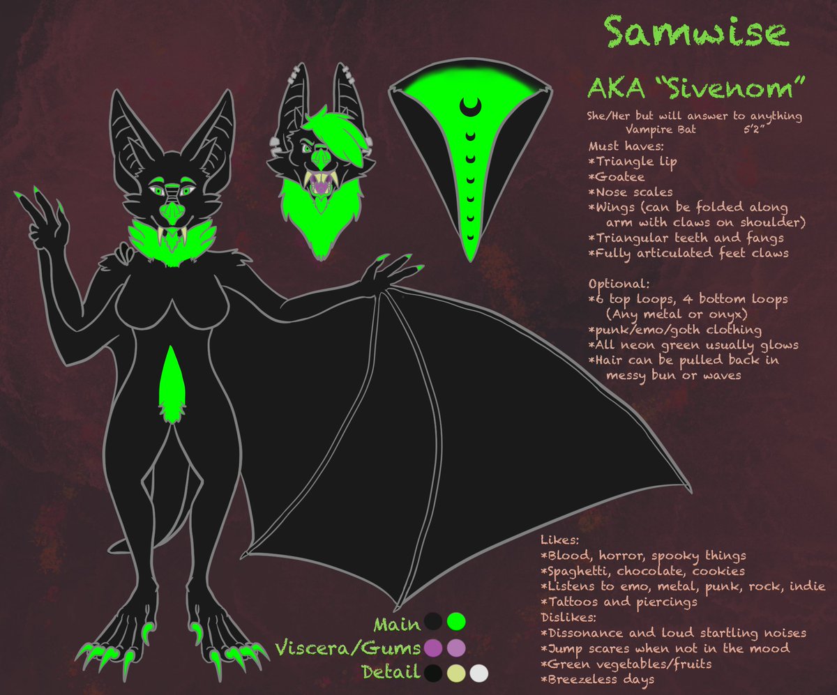 BatlordSivenom's tweet photo. @jellyclawss I might as well try it with bat wings! https://t.co/5nkA2Sm9Pu