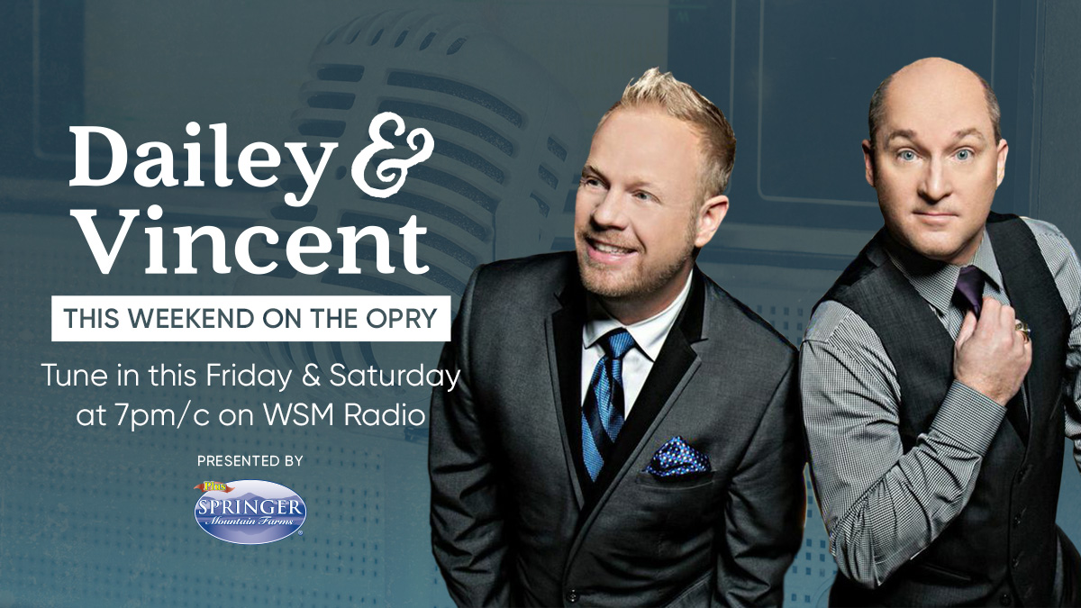 @DaileyVincent kick off the @opry both tonight and tomorrow night here on WSM, presented by @smfchicken! Springer Mountain Farms is the first poultry producer to be American Humane certified. Find out why at springerMTN.com. Great care. Great taste. #ad