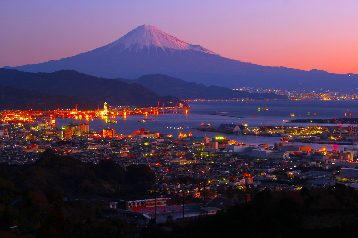 冬の朝の日本平 ＃富士山