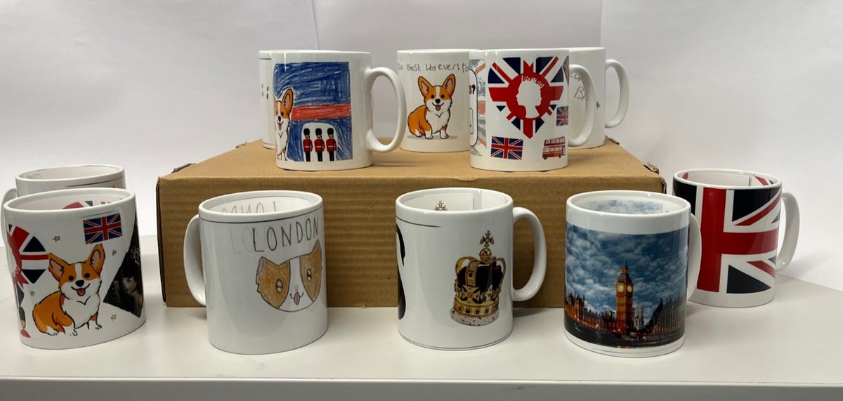 DTWPS3's tweet photo. Check out our British themed Year 5 D&amp;T Mugs. Learners really enjoyed the design to making process #BRITISHVALUES #CORONATION #DESIGNERS https://t.co/5TcXhORMgP