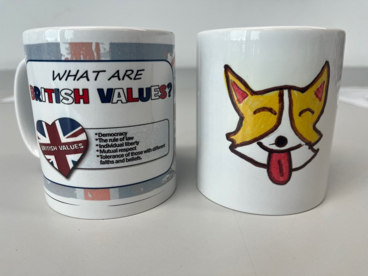 DTWPS3's tweet photo. Check out our British themed Year 5 D&amp;T Mugs. Learners really enjoyed the design to making process #BRITISHVALUES #CORONATION #DESIGNERS https://t.co/5TcXhORMgP