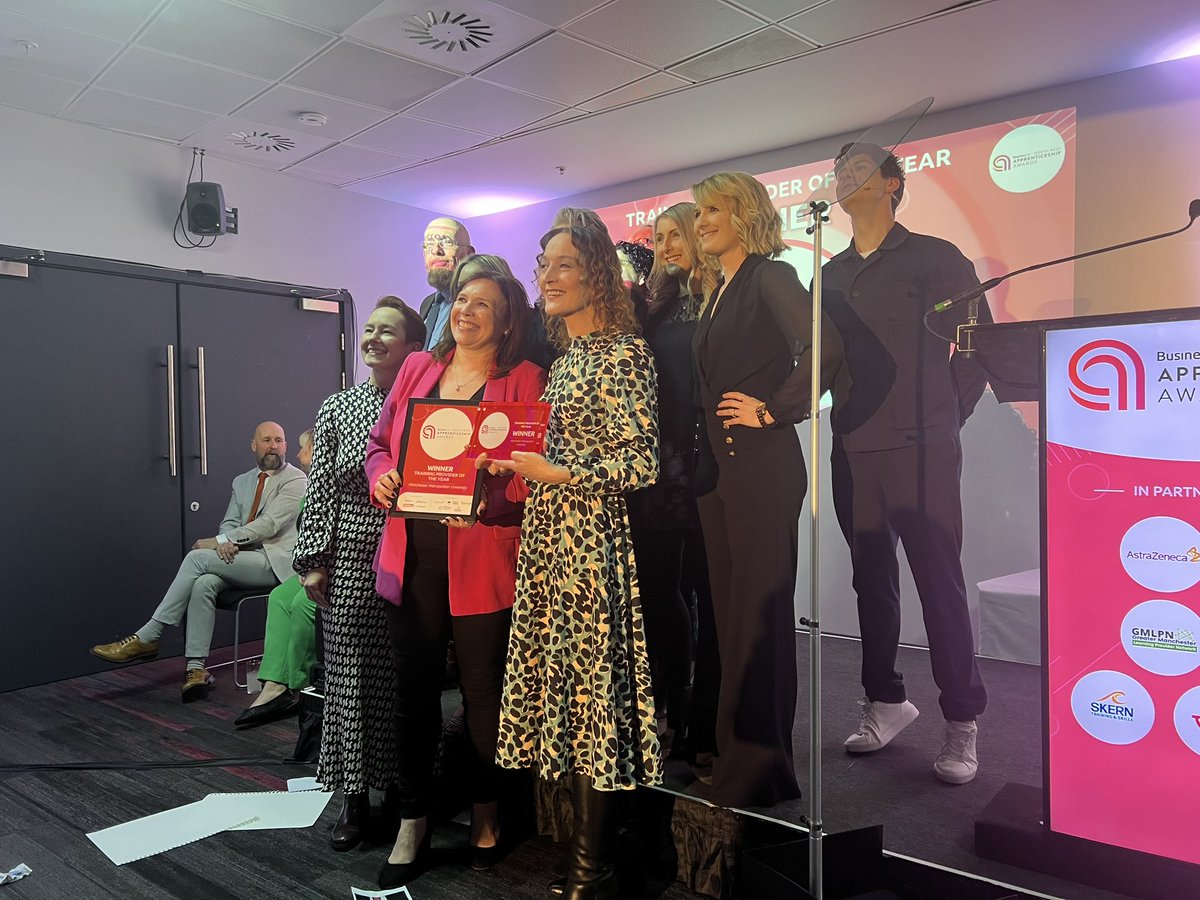 businesslive's tweet photo. Our Training Provider of the Year winner for 2023, in partnership with @ElectricityNW is… Manchester Metropolitan University. Huge congratulations to the team at MMU #NWApprenticeshipAwards https://t.co/JNuJCrOCyJ