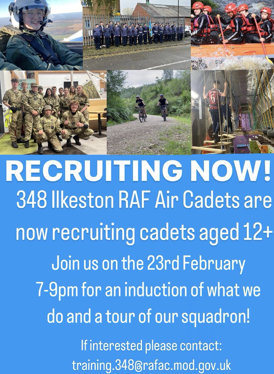 Please contact us if your interested training.348@rafac.mod.gov.uk