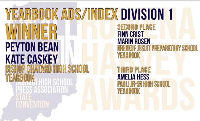 BCHSstudentnews's tweet image. STATE CHAMPIONS: The Indiana High School Press Association awards current members and alumni of the Yearbook/ Student News staffs, for their outstanding designs and photographs in the 2021/22 Yearbook.