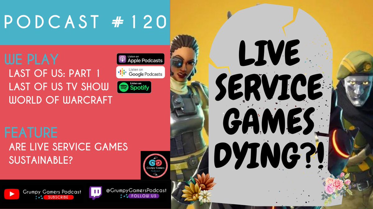 GrumpyGamersPod's tweet photo. Happy GRUMP DAY+1! A day late in putting this up (again!) but our pod is always out on Wednesdays regardless 😂 anywhere you get pods. Let's talk live service games!
https://t.co/U2SvtG9OPE https://t.co/wejhhChGvw