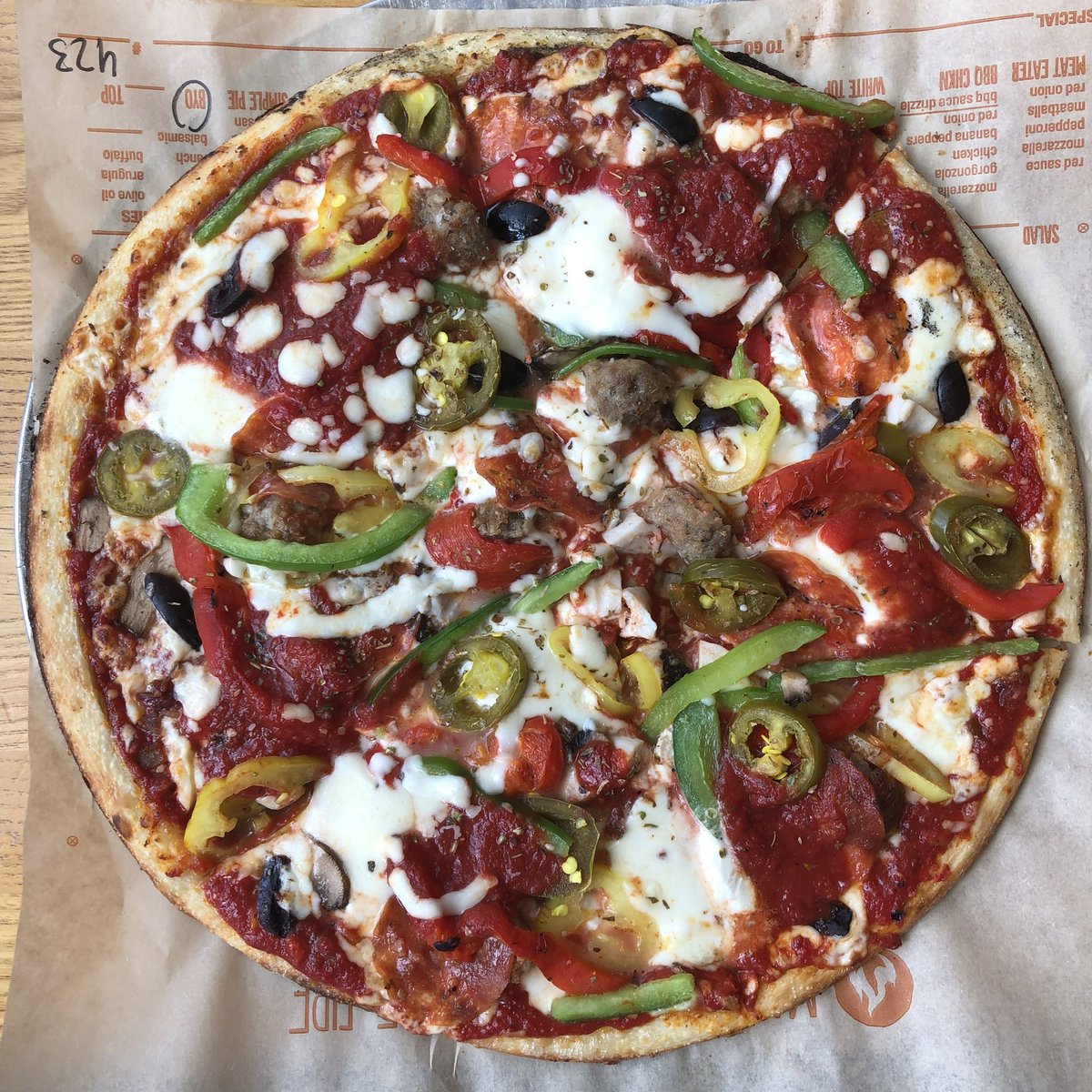 VoiceoverCop's tweet photo. @BlazePizza Without question @BlazePizza is my favorite #pizza and not just on #NationalPizzaDay! I build my own for win and while no two #BlazePizza’s are exactly the same they are always delicious! I also really appreciate the #KetoCrust option you offer when I’m trying to avoid carbs. https://t.co/2WkotIV120
