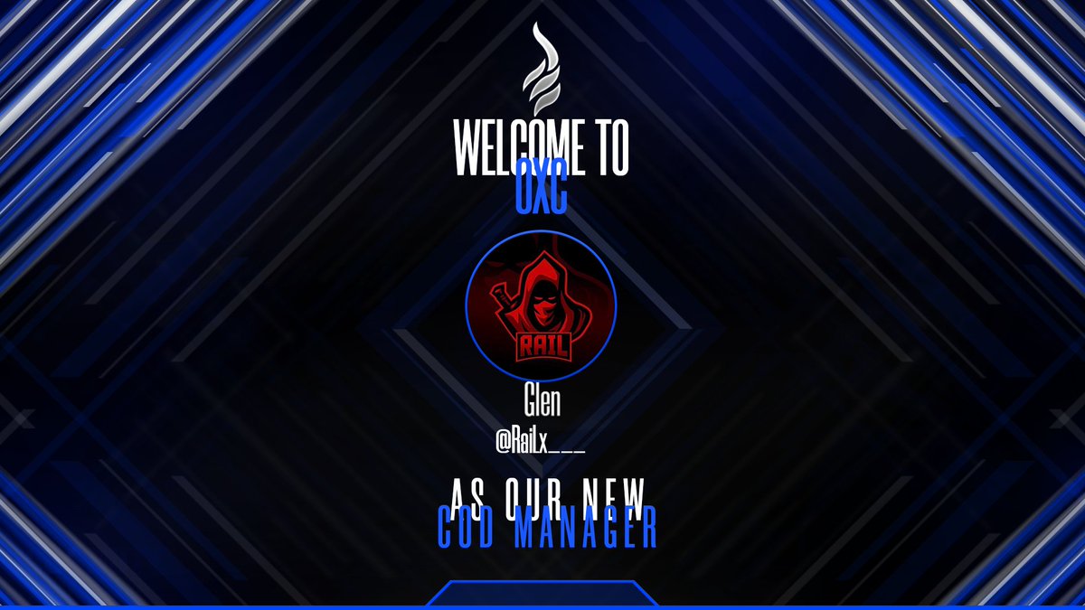 🚨Announcement🚨

Another great addition to our management team is <a href="/RaiLx___/">RaiL</a> as our new COD Manager🔥

Glen has also been with some fantastic orgs and the experience he has was something we couldn't pass up on.

Welcome to OXC💙

#FearTheUnknown