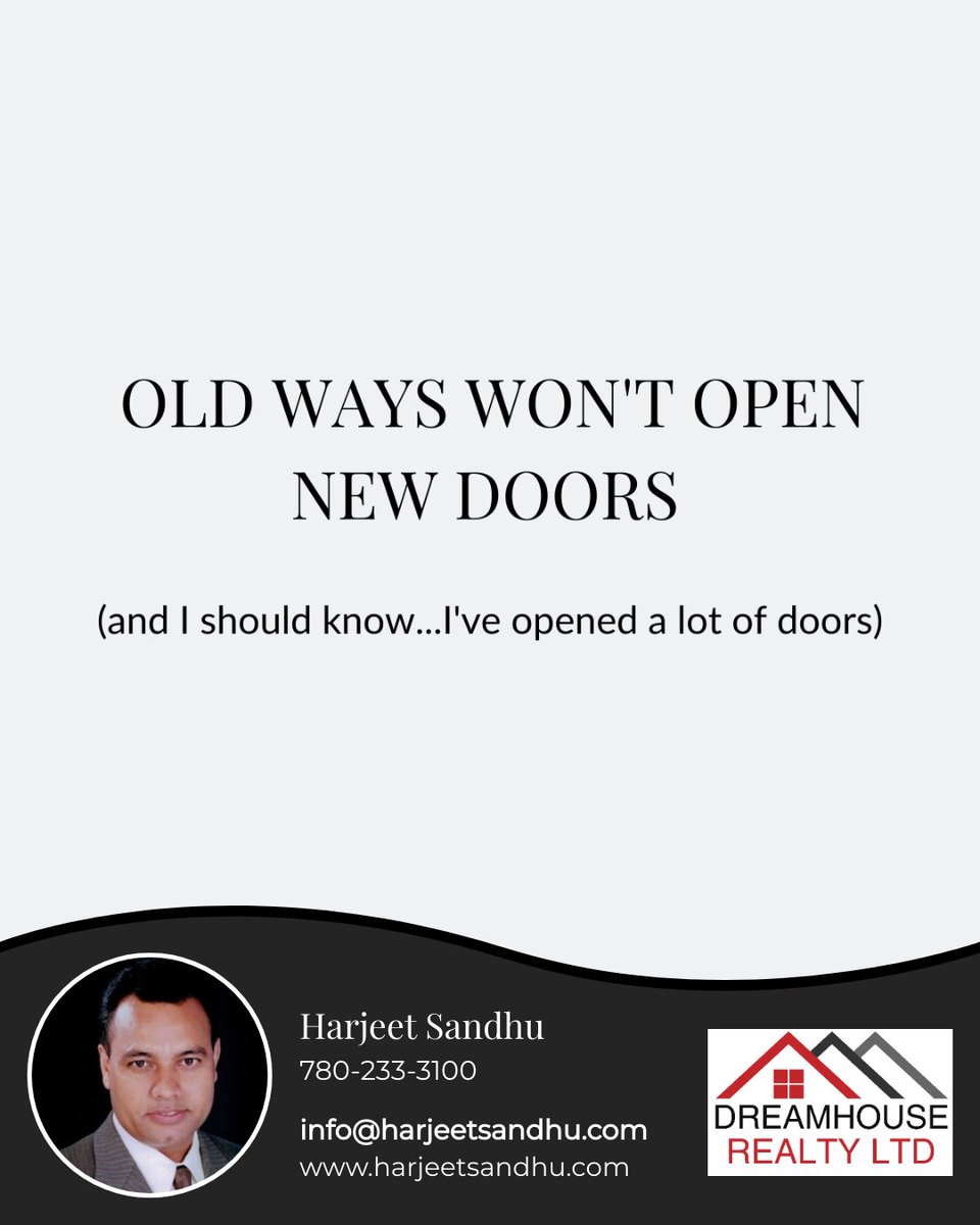 Just a little real estate humour for you 😉 I'll open doors for you any time!
#DreamHomeFinder #BuyingRealEstate #WannaBuyAHouse #yegrealestate #harjeetsandhu.com #edmontoncondos #albertalandforsale #edmontonrealtor #harjeetsandhu.realtor