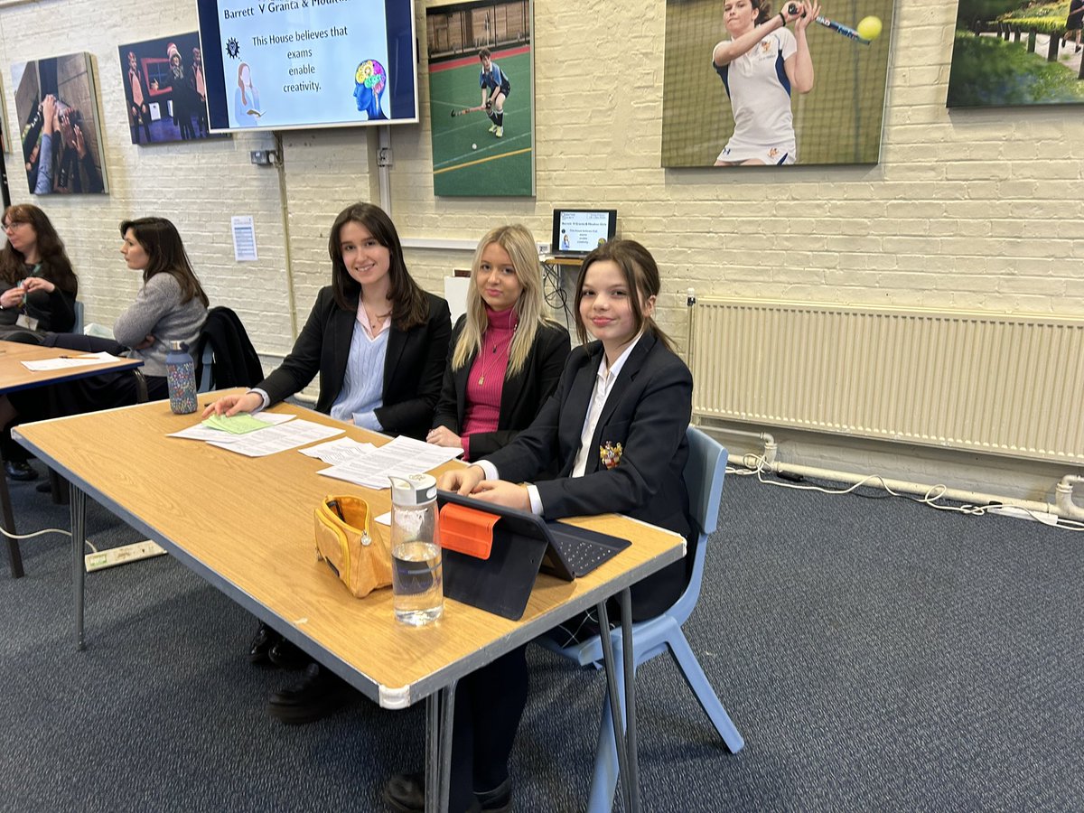 Congratulations to our Granta girls and <a href="/LeysMoultonCamb/">Moulton House</a> for a very informative debate this afternoon against <a href="/LeysBarrett/">Leys Barrett House</a> The motion ‘This house believes that exams enable creativity’ A very well done to <a href="/LeysBarrett/">Leys Barrett House</a> house through to the next round.