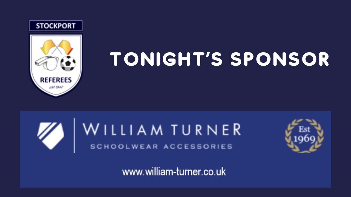 Thank you to tonight’s sponsor <a href="/WTSchoolwear/">William Turner</a>