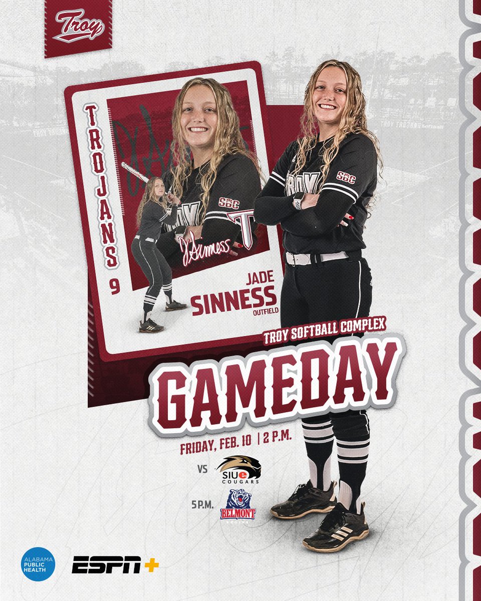 GET UP TROJANS ... IT'S OPENING DAY!!!

#EmbraceOpportunity | #OneTROY ⚔️🥎