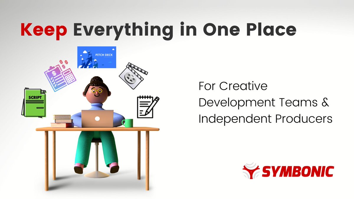 Symbonic's tweet image. Access every component of a project, from pitch decks to scripts and budgets, all in one place! @AndrewRezin @BrianTannen @Kyle_Moffatt 

loom.ly/tH9JIQo

#scriptdevelopment #storytelling #intellectualproperty #moviescripts #creativeteam #ideaflow #dealmaking