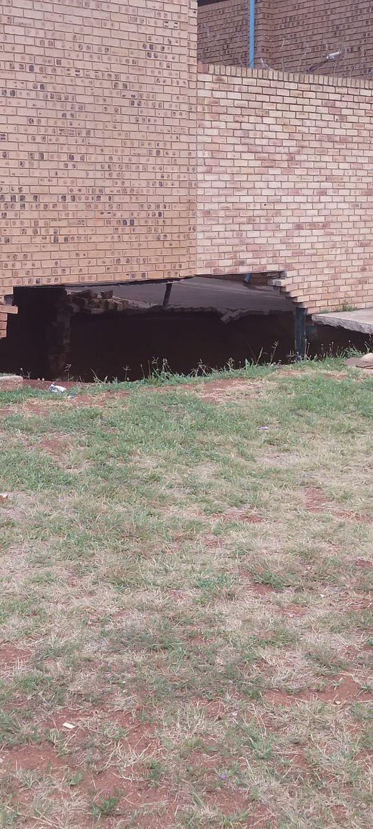 nwufpa's tweet photo. OK for black children to die in Democratic Republic South Africa. Khutsong school is a case in point!
Where is the moral outrage?
Where are politicians &amp; officials? How big must the sinkhole be &amp; how many must die before the disaster is declared? @GovernmentZA @LebogangMaile1 https://t.co/K8phgql6De