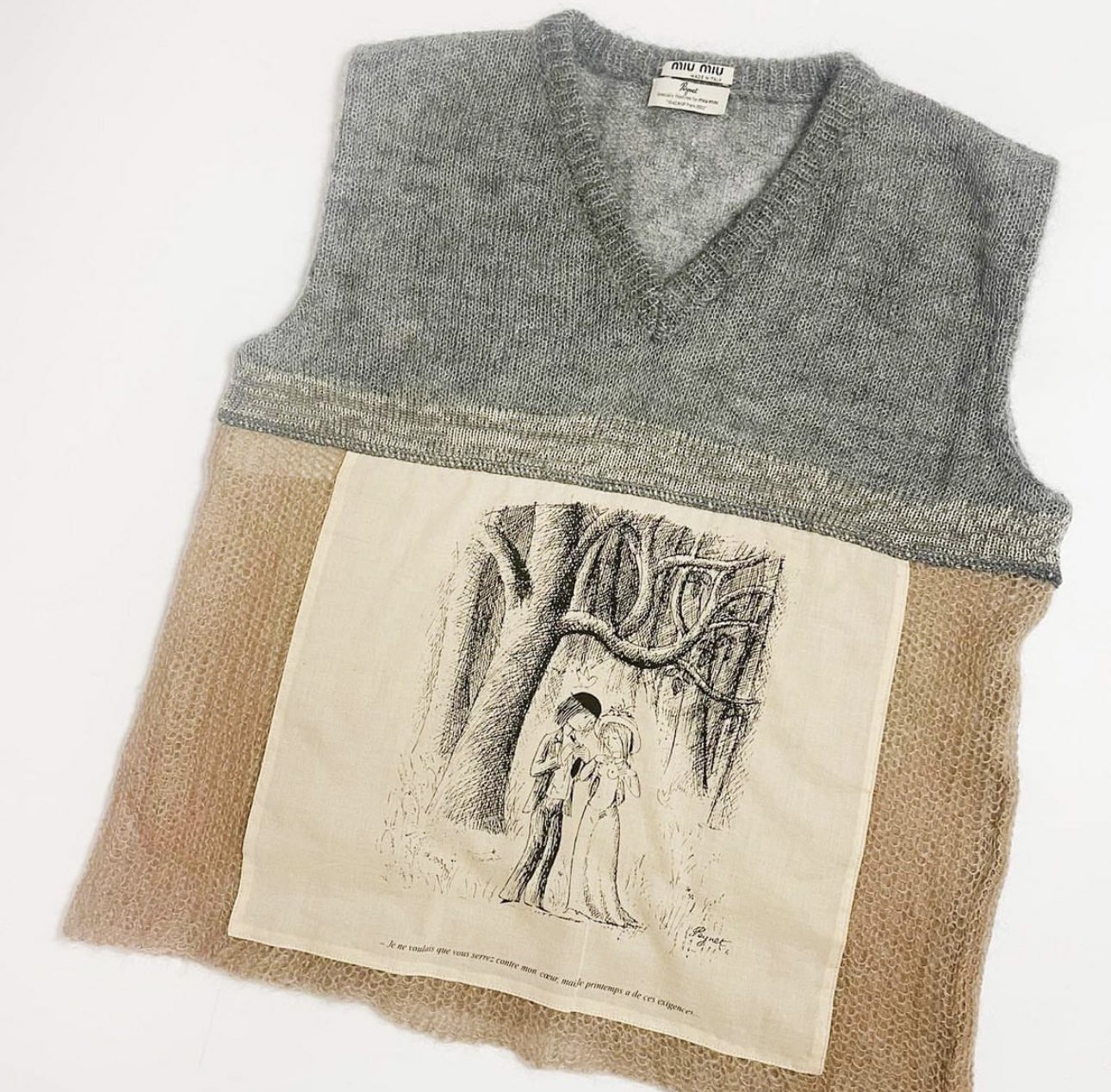 トップス Miu Miu Mohair Knit Vest andrianaシ on X: 