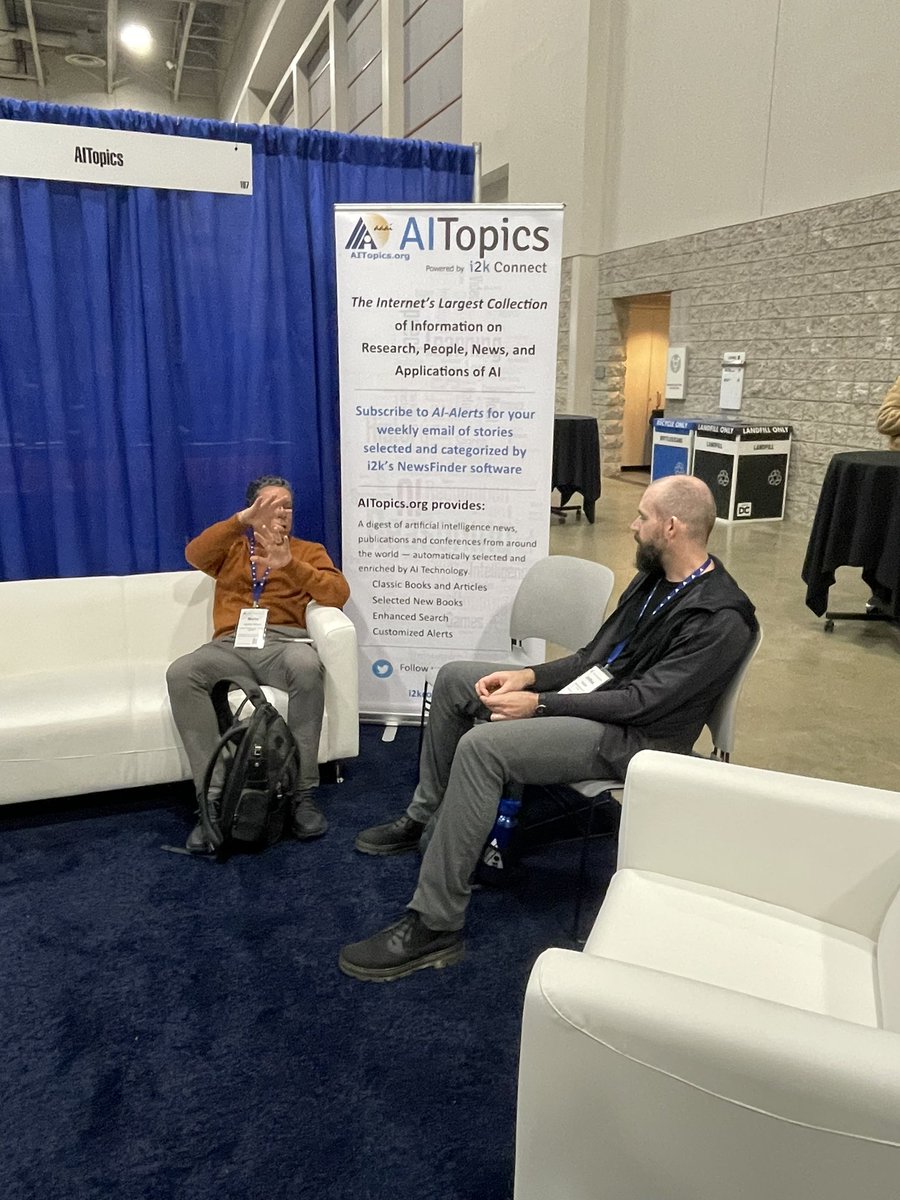 Stop by and meet <a href="/JoshuaEckroth/">Joshua Eckroth</a> behind <a href="/ai_topics/">AITopics</a> 
#AAAI23
