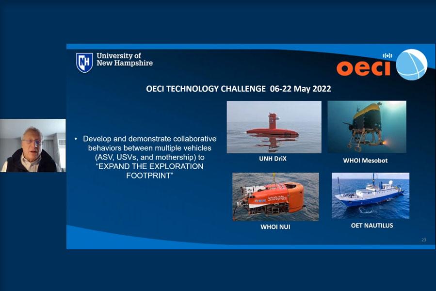 CCOM/JHC (@ccom_jhc) on Twitter photo CCOM dir Larry Mayer recently presented an overview of CCOM's use of uncrewed surface vehicles for ocean mapping &exploration. "Ocean Exploration Cooperative Institute (OECI) Multi-vehicle Operations – A UNH Perspective," is now available on line. Enjoy! youtube.com/watch?v=LrFsNW… CCOM dir Larry Mayer recently presented an overview of CCOM's use of uncrewed surface vehicles for ocean mapping &exploration. "Ocean Exploration Cooperative Institute (OECI) Multi-vehicle Operations – A UNH Perspective," is now available on line. Enjoy! youtube.com/watch?v=LrFsNW…