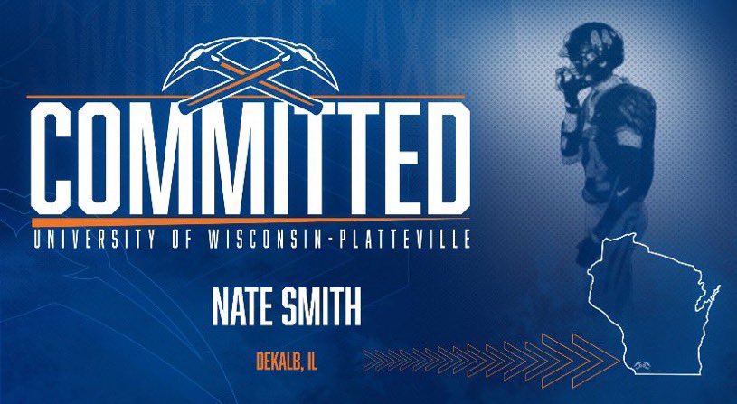 I’m happy to announce my commitment to <a href="/UWPlattFootball/">UW-Platteville Football</a> ⛏️Thank you <a href="/Ryan_Munz/">Ryan Munz</a> and <a href="/CoachSheehan12/">Patrick Sheehan</a> for this opportunity.                           Thank you <a href="/dekalb_football/">DeKalb Football</a> for everything along the way. #swingtheaxe