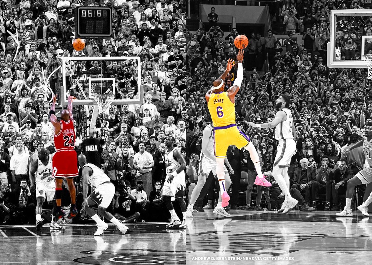 victored's tweet photo. As a #Lakers fan. This is pretty significant. Although in different situations, I think these compared to each other has it's own special feeling when remembering it. Thanks @kingjames @Lakers https://t.co/eBy73RC0zS