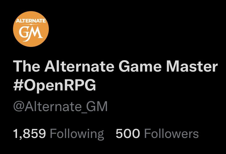 🥳 We cracked 500 🥳 - now onto 1000!!! Thank you for your support as this gives us a platform to invest more time into building out alternategm.com !!

#OpenDnD #OpenRPG #TTRPGcommunity #EveryRPG  #AlternateRPG #AlternateGM #TTRPGrising