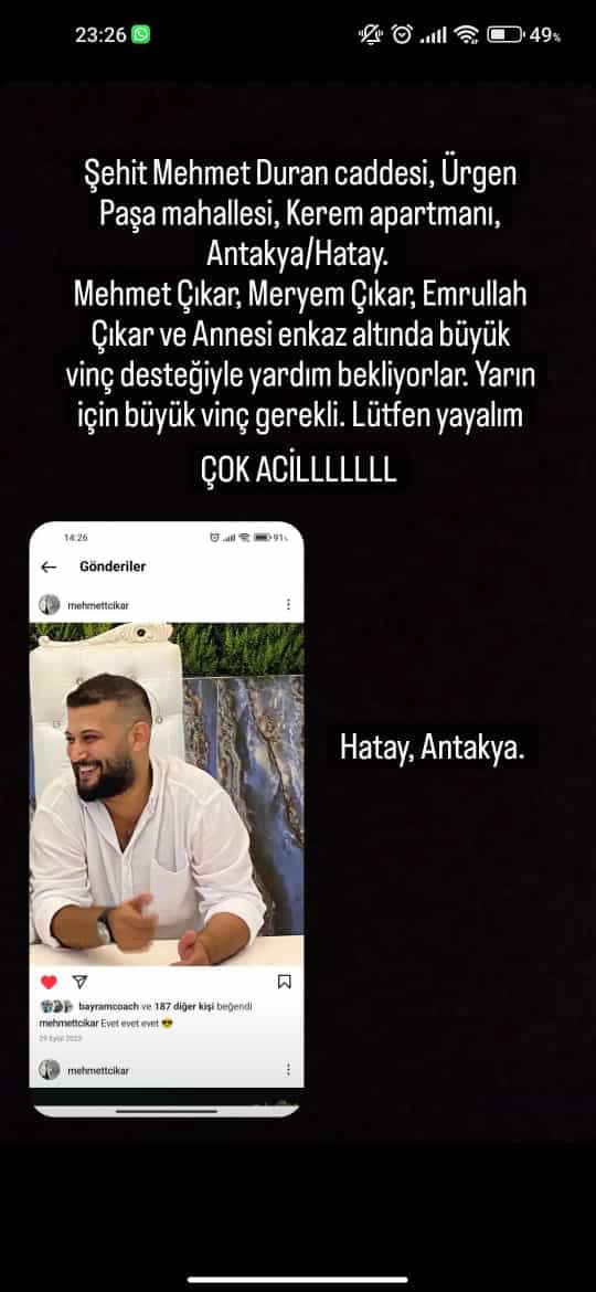 BÜYÜK VİNÇ İHTİYACIMIZ VAR🚨🚨🚨🚨 Şehit mehmet duran caddesi ürgen paşa mahallesi kerem apartmanı🚨🚨🚨🚨🚨