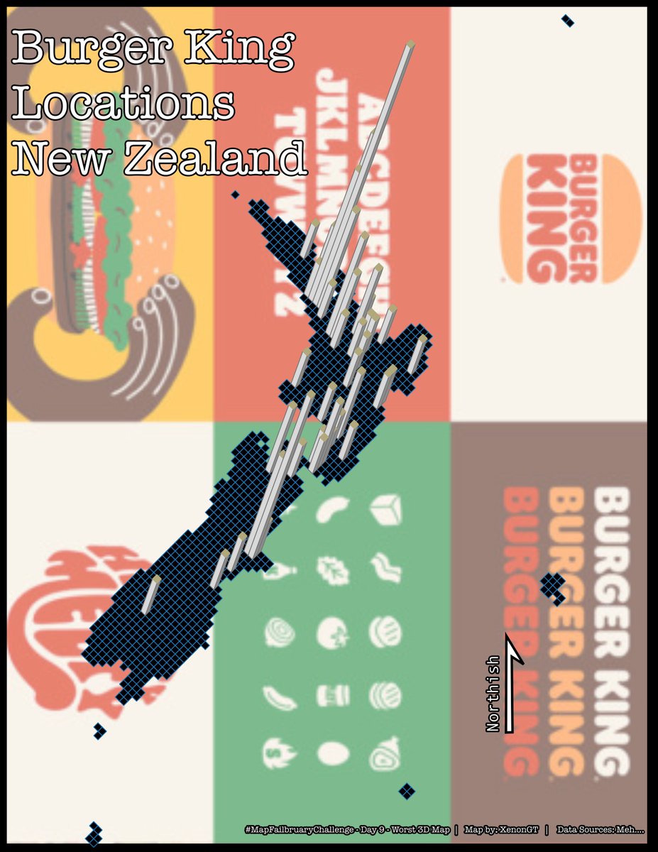 XenonGT's tweet image. Back from my cruise, time for another terrible fast food map. Day 9 - Worst 3D Map #MapFailbruaryChallenge #gischat