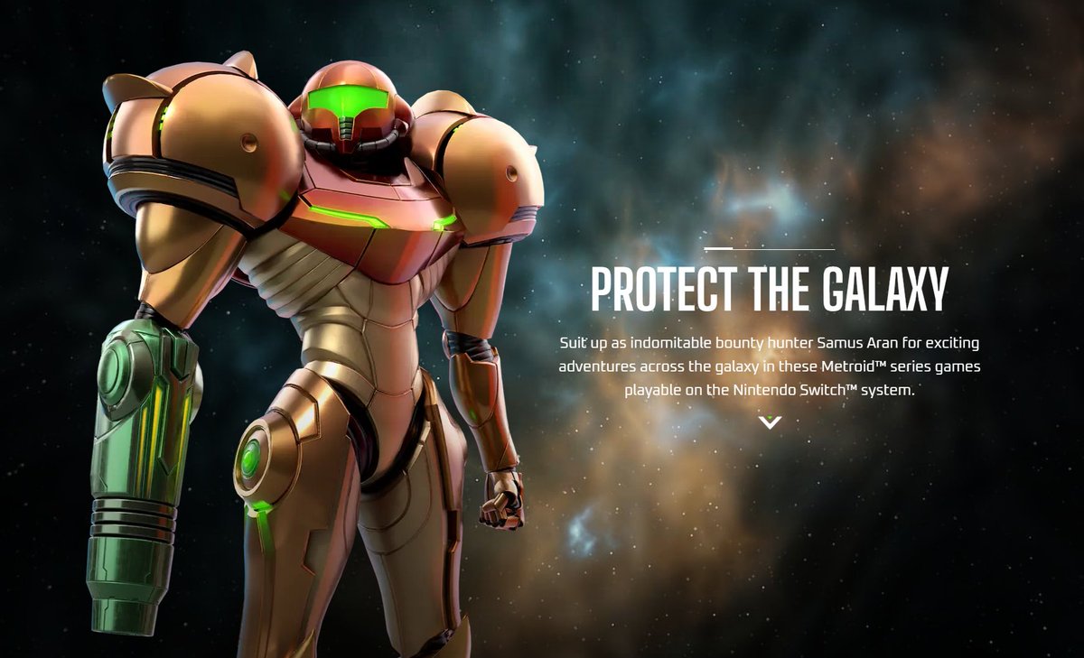 Wario64's tweet photo. Nintendo now has a site portal for Metroid https://t.co/Imgz2u1IaL https://t.co/mBS5tDwtNY