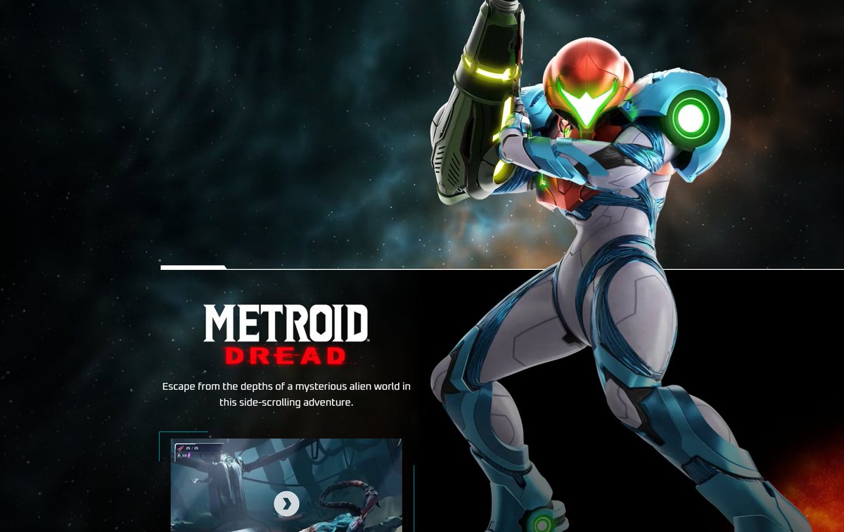 Wario64's tweet photo. Nintendo now has a site portal for Metroid https://t.co/Imgz2u1IaL https://t.co/mBS5tDwtNY