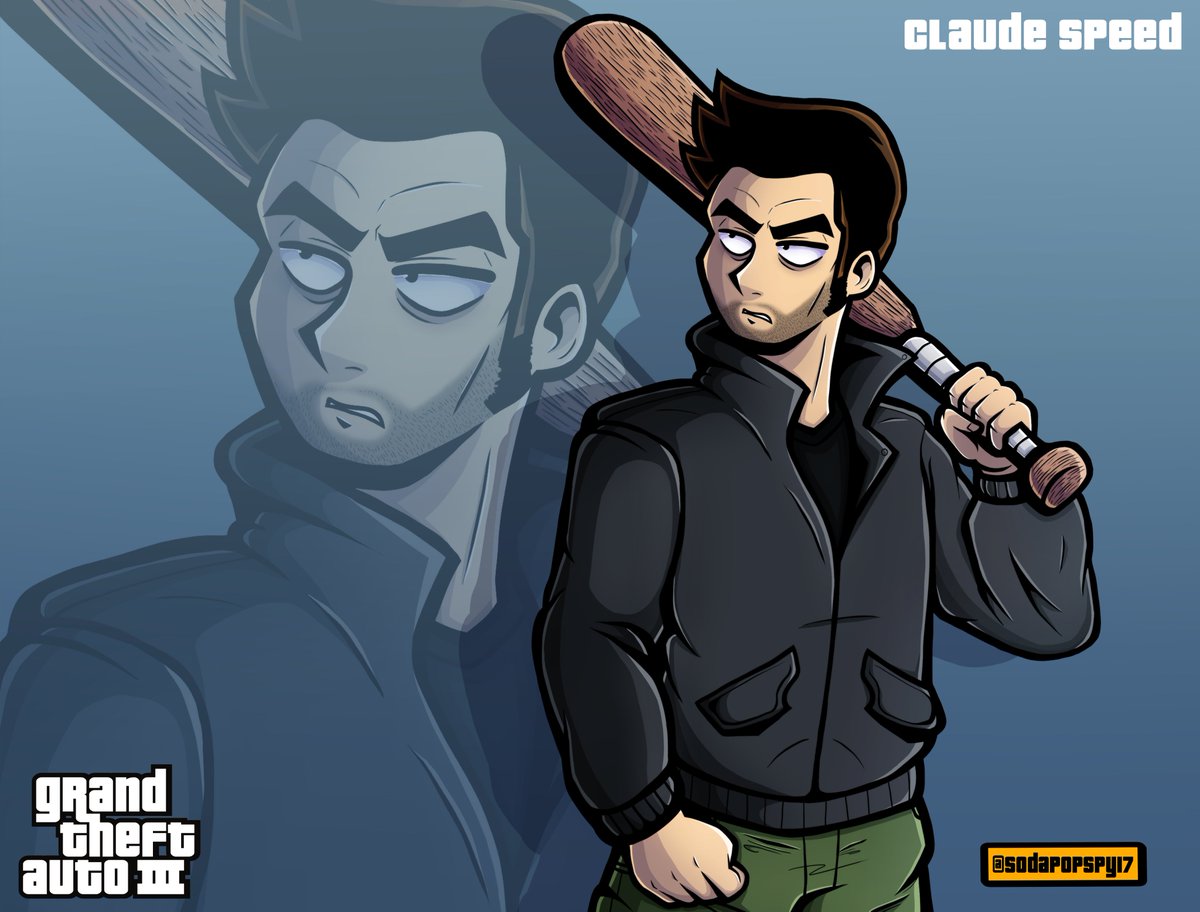 marmakar on X: Claude GTA 3 #art #gta #artwork  / X