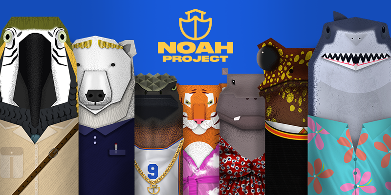 The Noah Project is set to launch on February 15th✨

With a humble mission to bring attention to 9 species of animals that are facing extinction 😨

📍Minting on Joepegs (AVAX)
🦈 1000 animals 
👛 0.75 AVAX