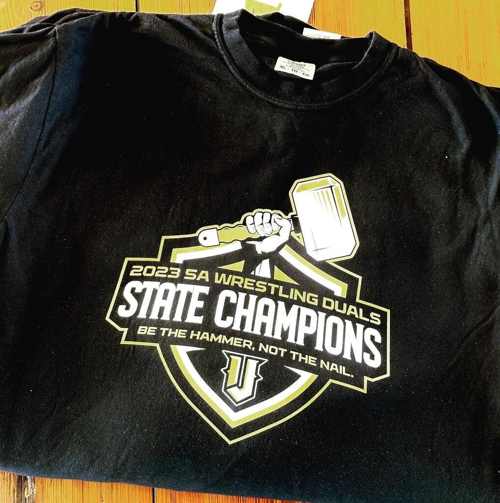 designsonyoucom's tweet photo. We are so proud of @jaspervikingswrestling and their recent @ahsaasports State Championship. #bethehammernotthenail 

@jaspervikingathletics https://t.co/EGDq3Goye8 https://t.co/KGSxn7j5l6