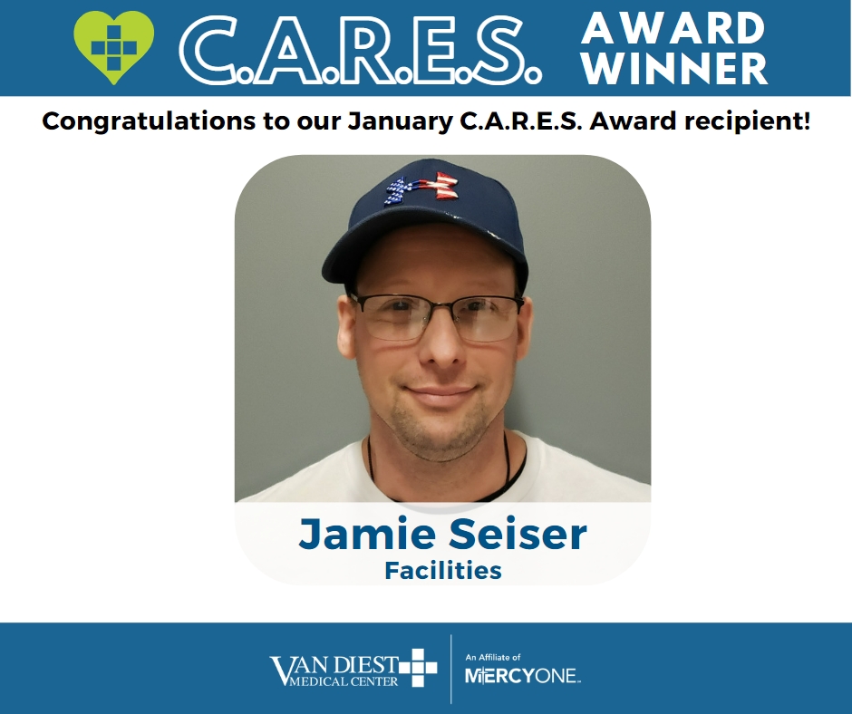 Jamie, we appreciate your caring ways, and your dedication to excellent customer service and a great patient experience! You are very deserving of this award, and we are so proud to have you on our team!

Congratulations, Jamie!