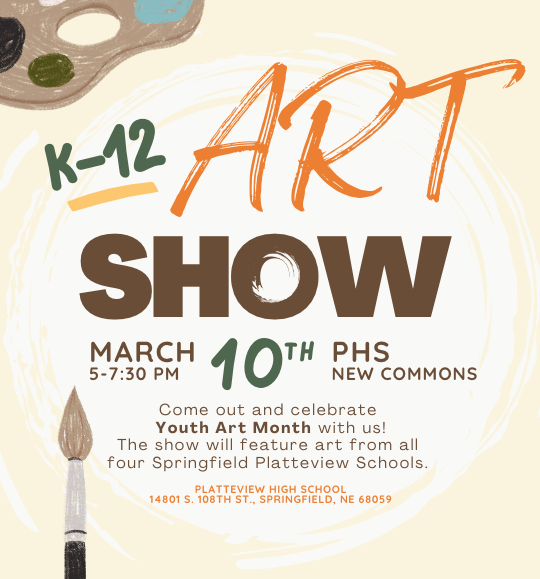 Mark your calendars for the K-12 Art Show!