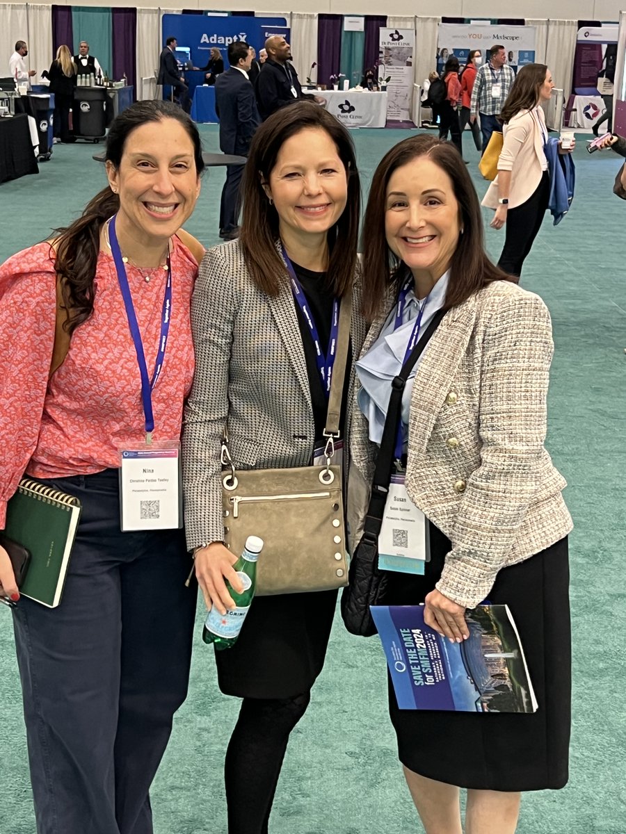Dr. Paidas, Dr. Gebb and Sue Spinner at #SMFM23